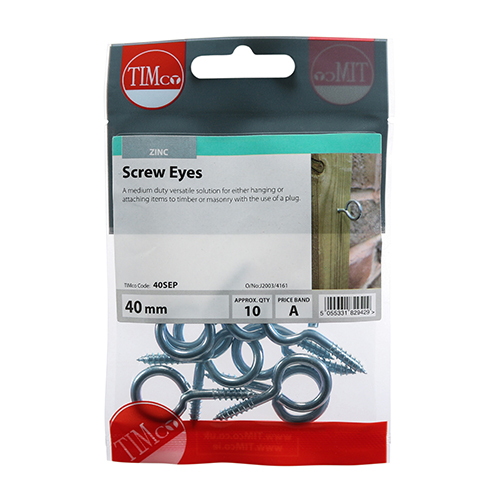Screw Eyes - BZP - Image 2