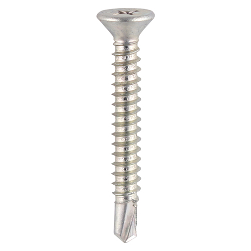 S/Drill PVC Screw CSK - BZP
