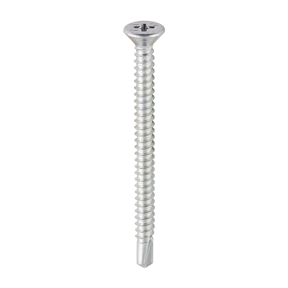 S/Drill PVC Screw CSK - BZP - Image 1