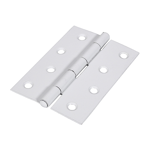 Butt Hinge Fixed Pin WHITE