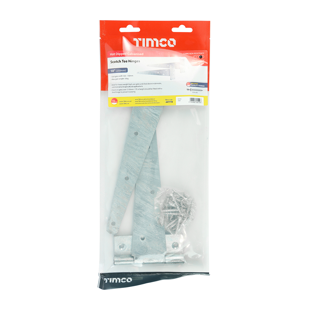 Scotch Tee Hinge Pair HDG - Image 2