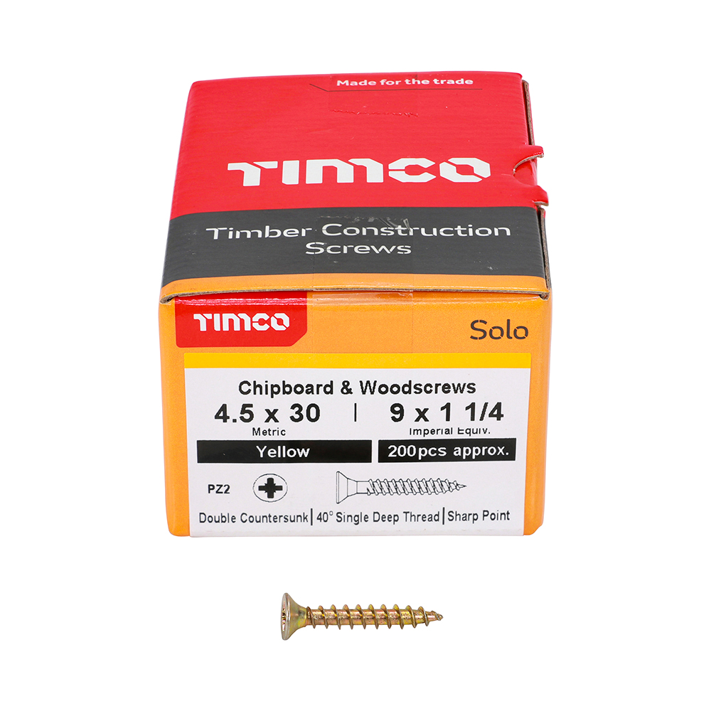 Solo Woodscrew PZ2 CSK ZYP - Image 3