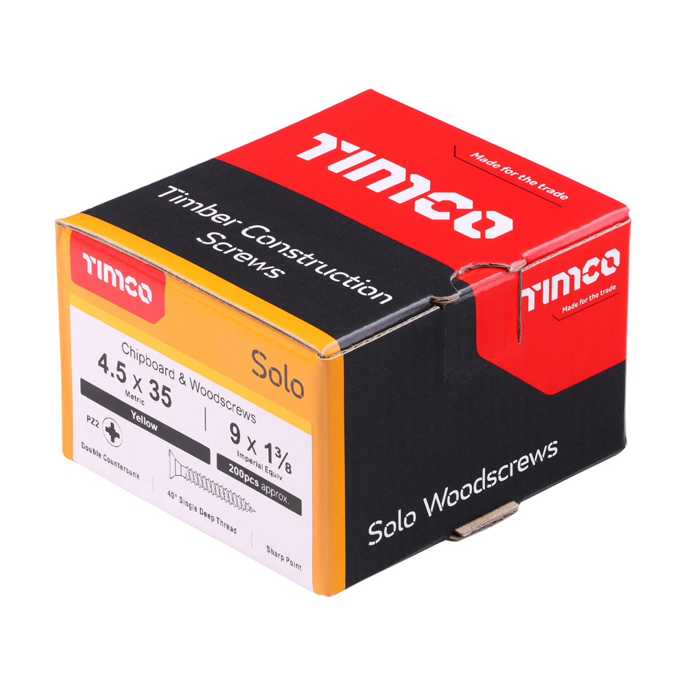 Solo Woodscrew PZ2 CSK ZYP - Image 2