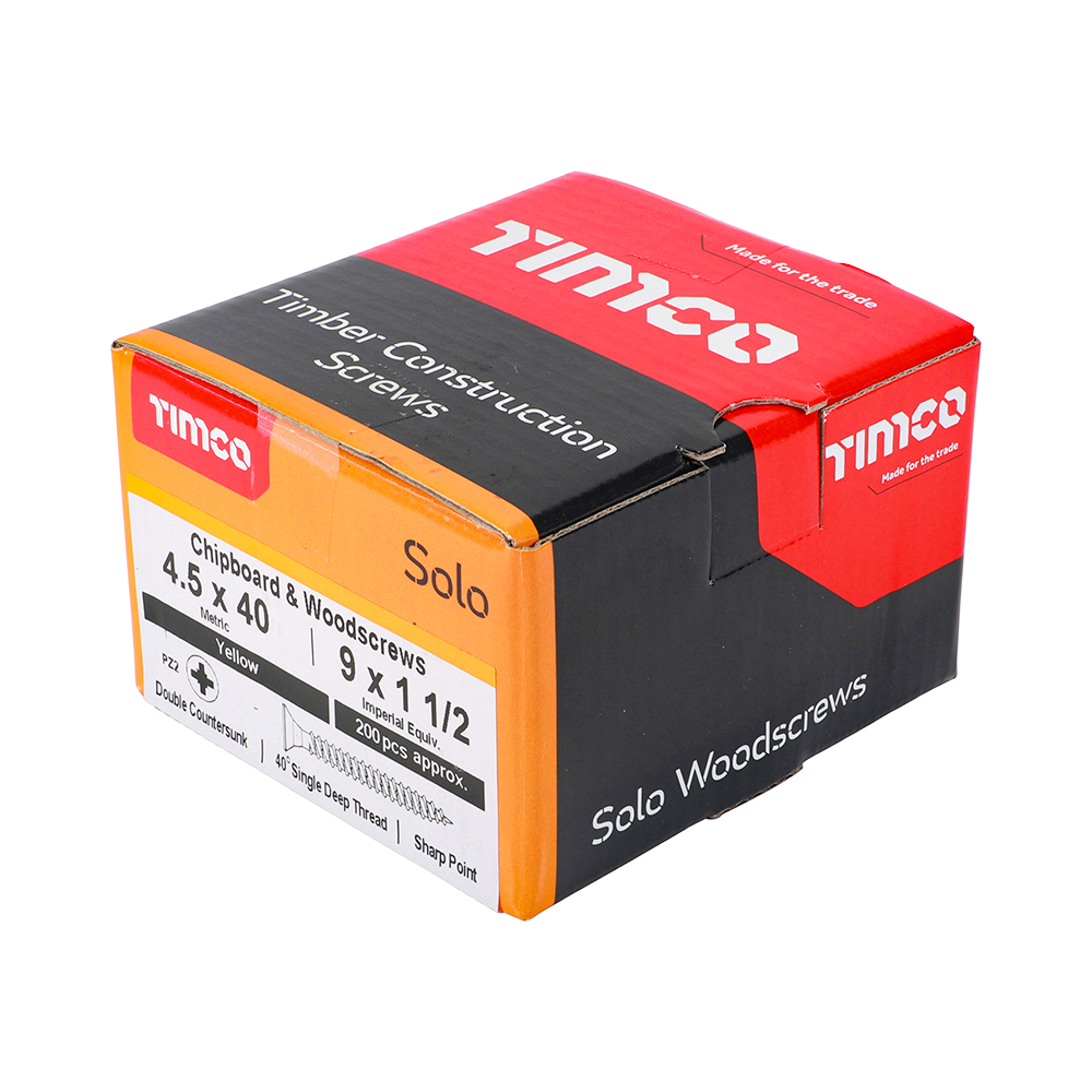 Solo Woodscrew PZ2 CSK ZYP - Image 2