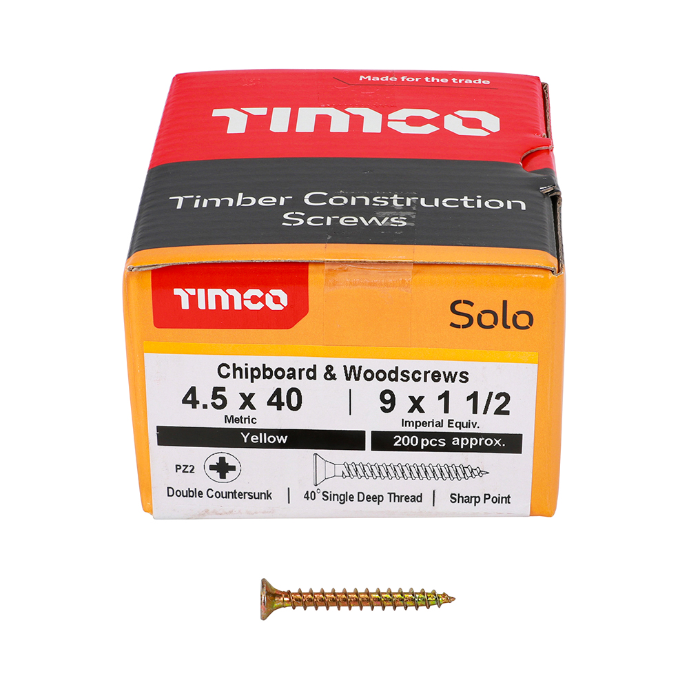 Solo Woodscrew PZ2 CSK ZYP - Image 3