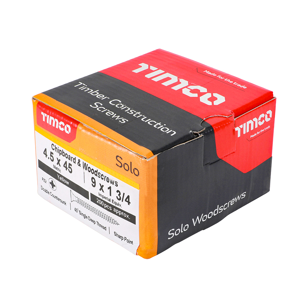 Solo Woodscrew PZ2 CSK ZYP - Image 2