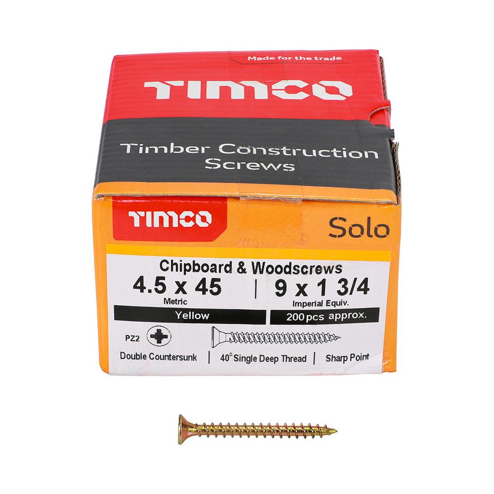 Solo Woodscrew PZ2 CSK ZYP - Image 3