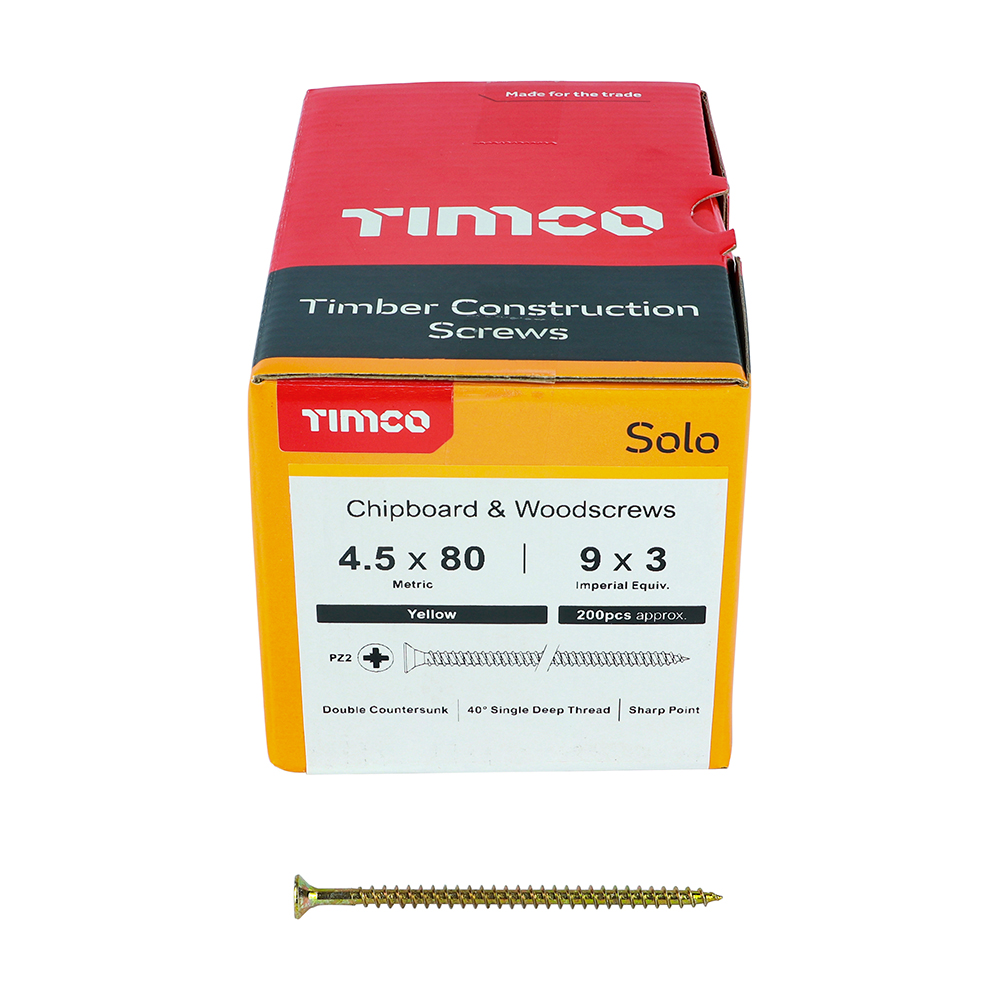 Solo Woodscrew PZ2 CSK ZYP - Image 3