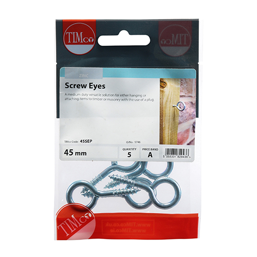Screw Eyes - BZP - Image 2