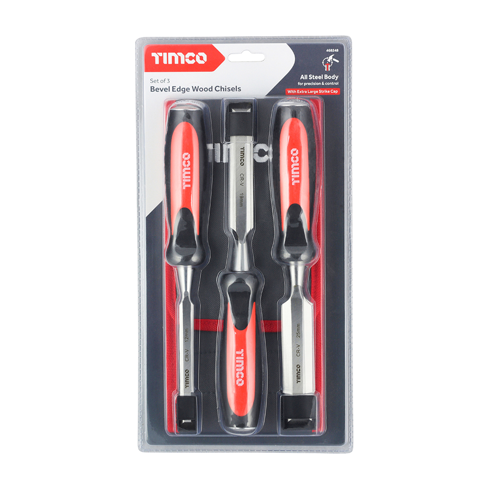 Bevel Edge Wood Chisel Set - Image 3