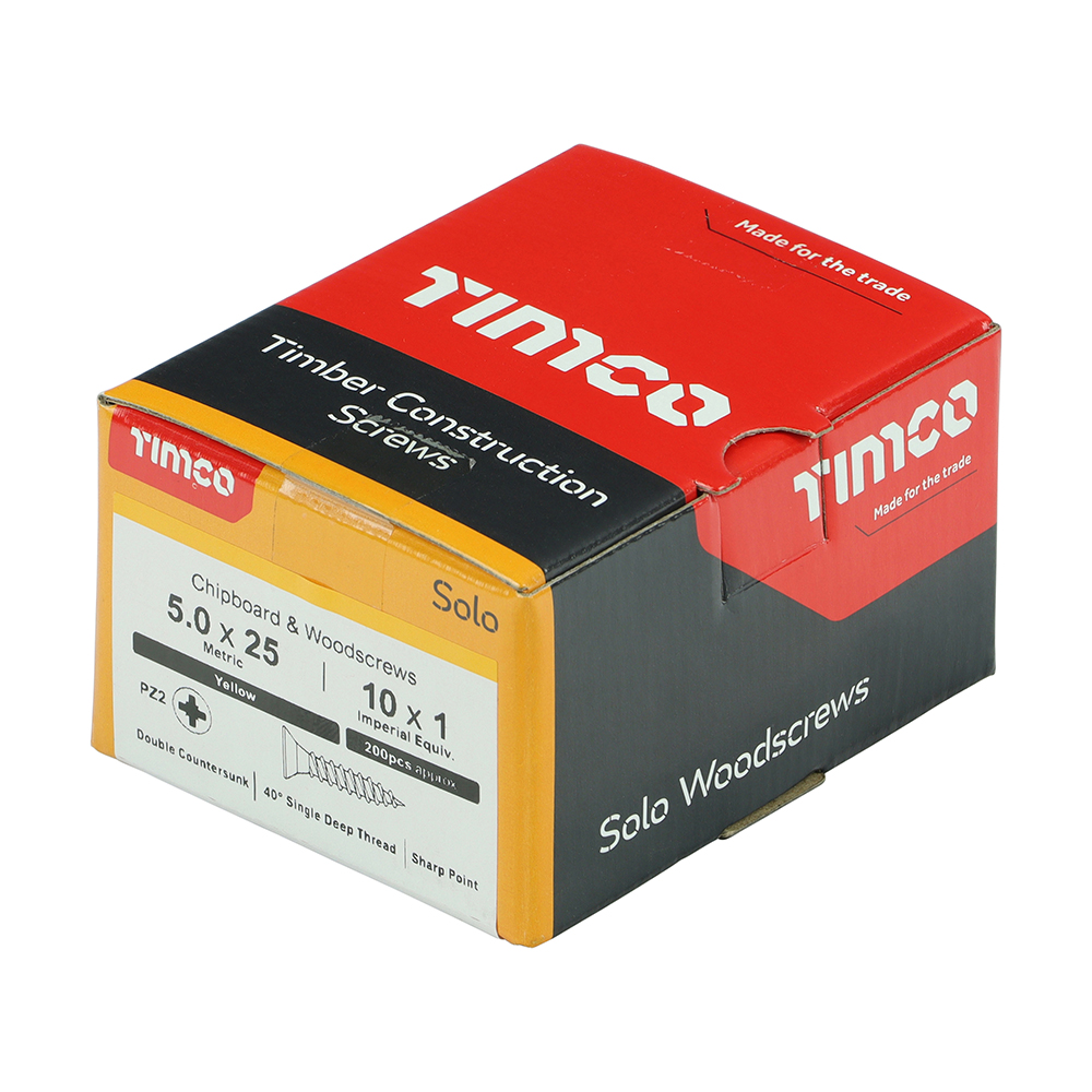 Solo Woodscrew PZ2 CSK ZYP - Image 2