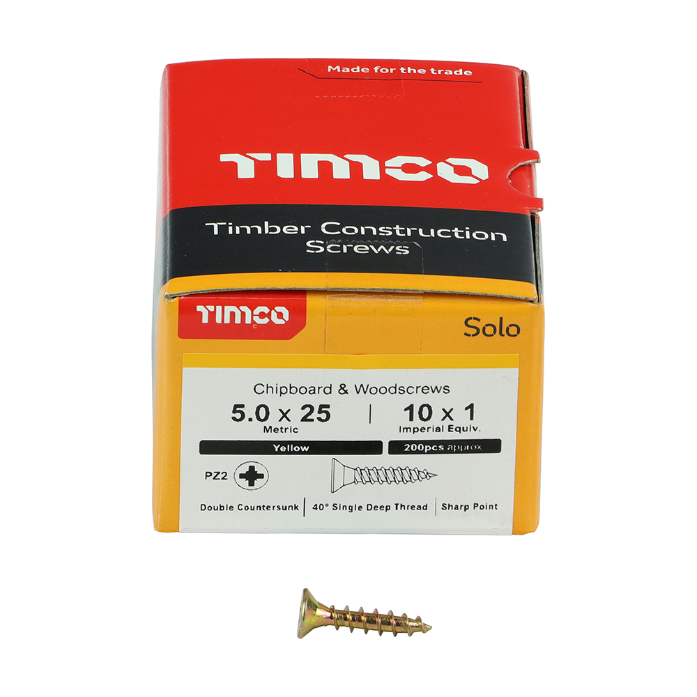 Solo Woodscrew PZ2 CSK ZYP - Image 3