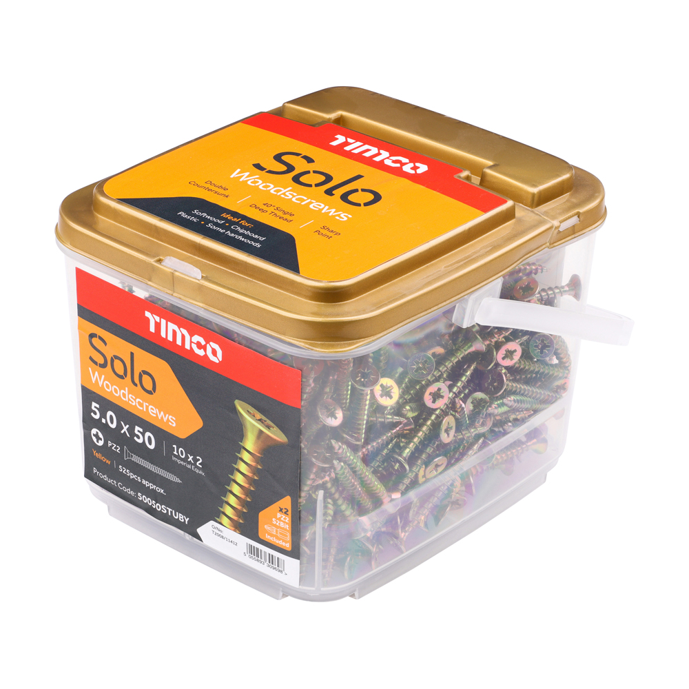 Solo Woodscrew CSK - ZYP (TUB) - Image 2