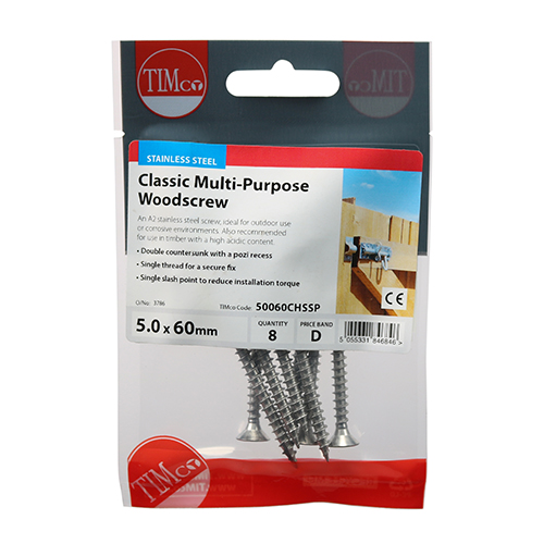 Classic Screw PZ2 CSK - A2 S/S - Image 2