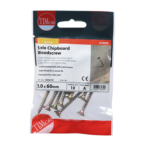 Solo Woodscrew PZ2 CSK - ZYP - Image 2