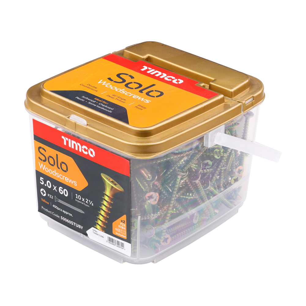 Solo Woodscrew CSK - ZYP (TUB) - Image 2