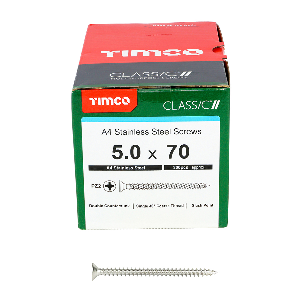 Classic Screw PZ2 CSK A4 SS - Image 3