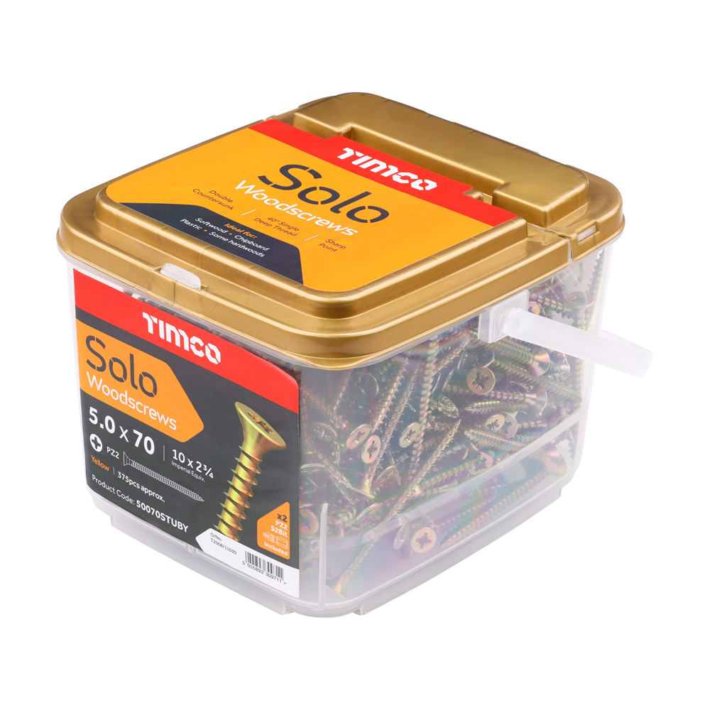 Solo Woodscrew CSK - ZYP (TUB) - Image 2