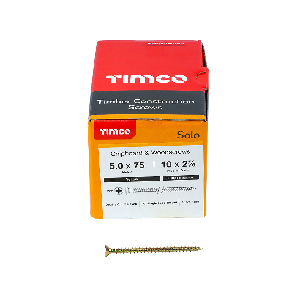 Solo Woodscrew PZ2 CSK ZYP - Image 3