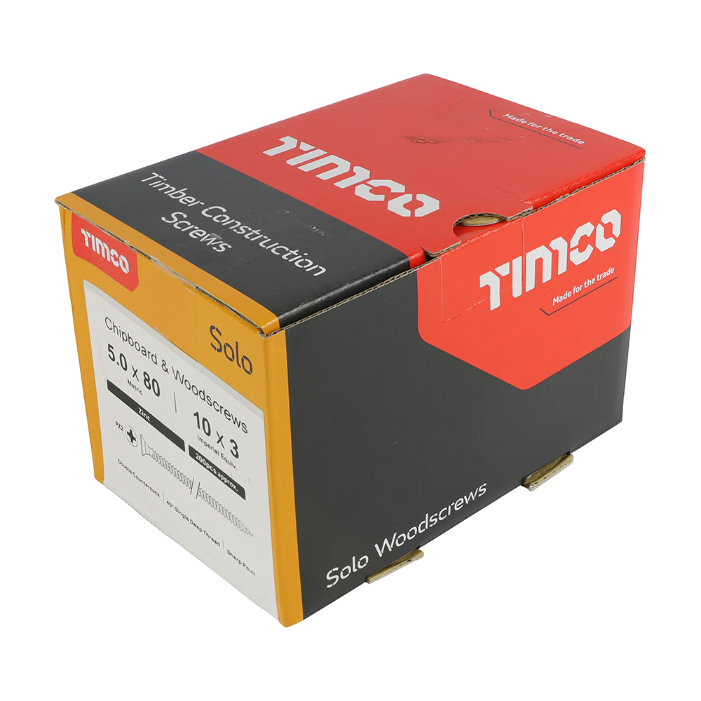 Solo Woodscrew PZ2 CSK Zinc - Image 2