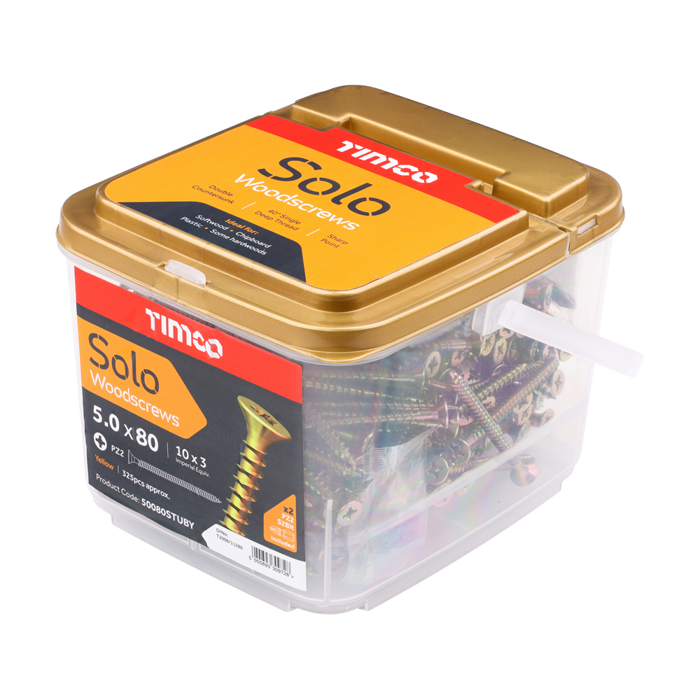 Solo Woodscrew CSK - ZYP (TUB) - Image 2