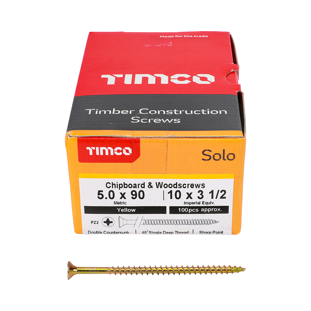 Solo Woodscrew PZ2 CSK ZYP - Image 3