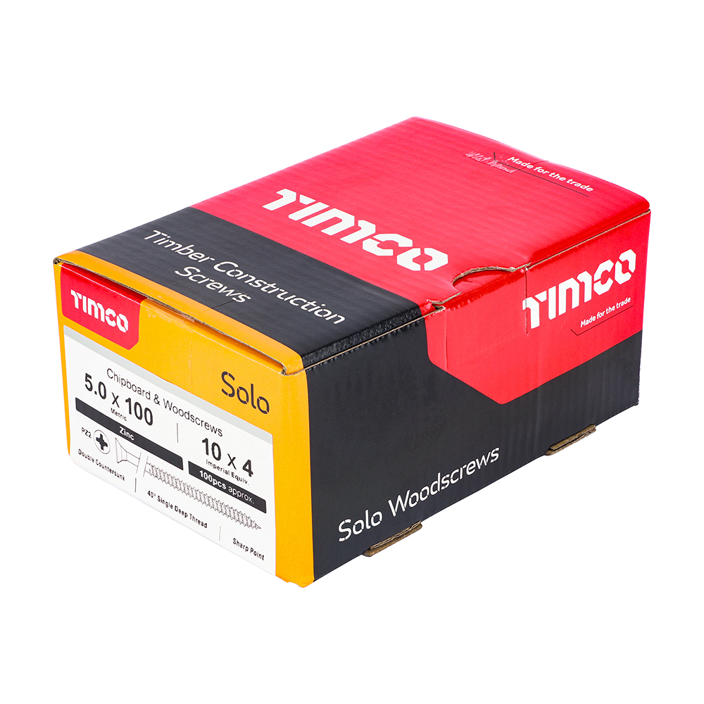 Solo Woodscrew PZ2 CSK Zinc - Image 2