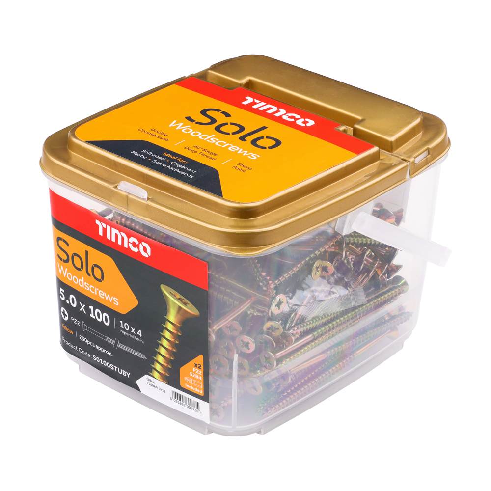 Solo Woodscrew CSK - ZYP (TUB) - Image 2