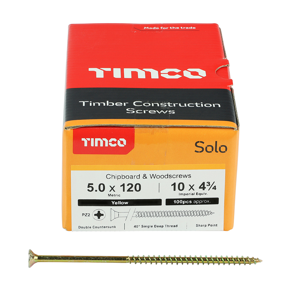 Solo Woodscrew PZ2 CSK ZYP - Image 3