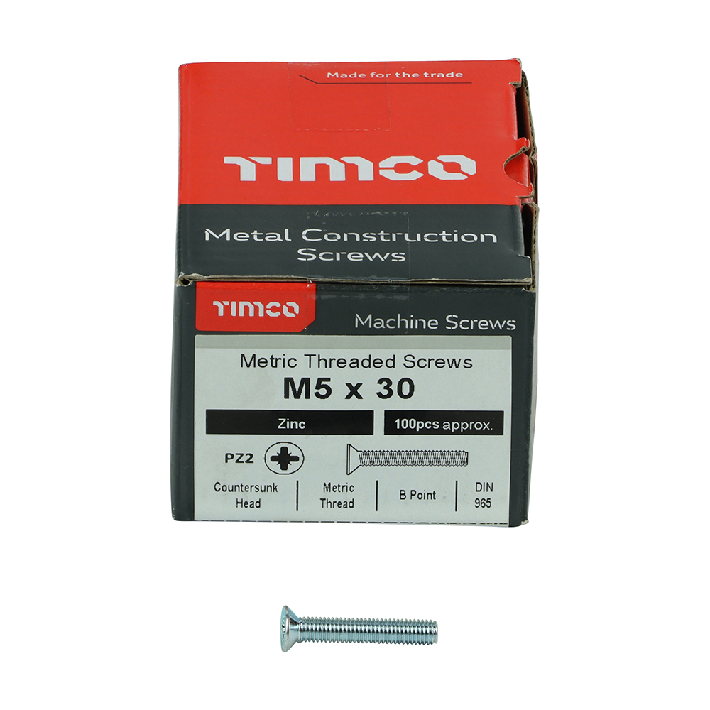 Machine Screw PZ2 CSK Zinc - Image 3