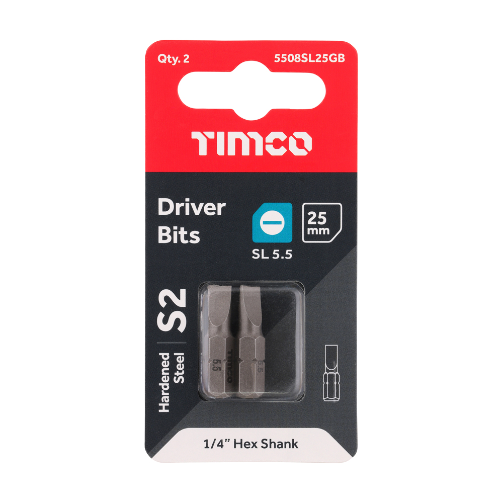 Slotted Driver Bit - S2 Grey - Image 2