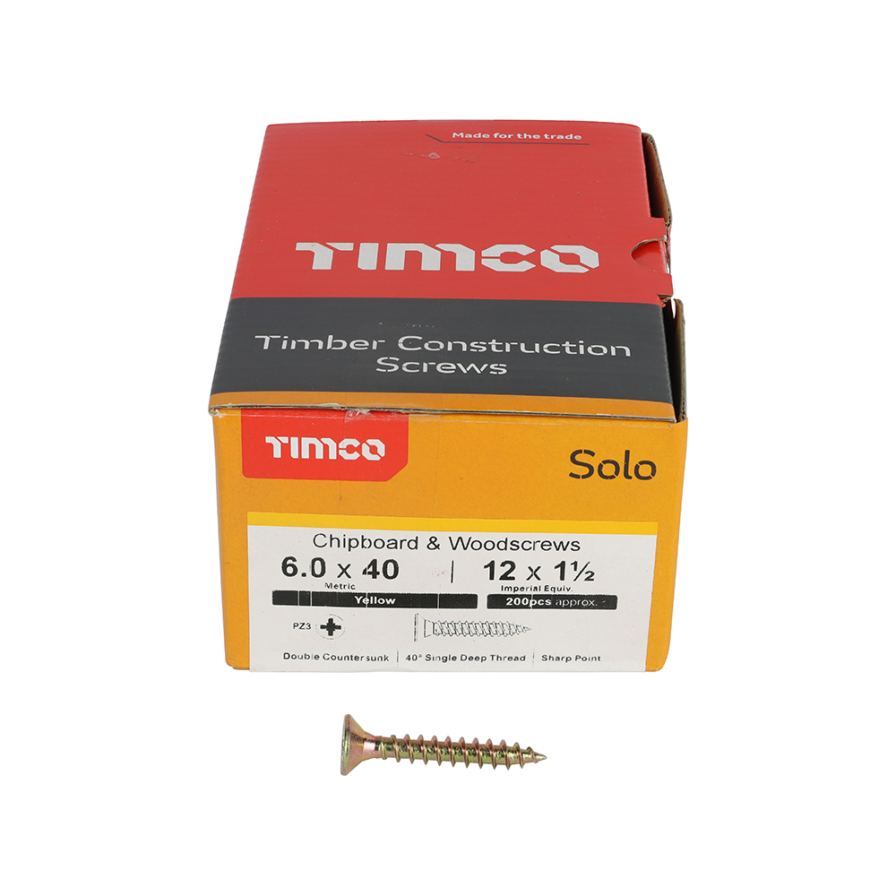 Solo Woodscrew PZ3 CSK ZYP - Image 3