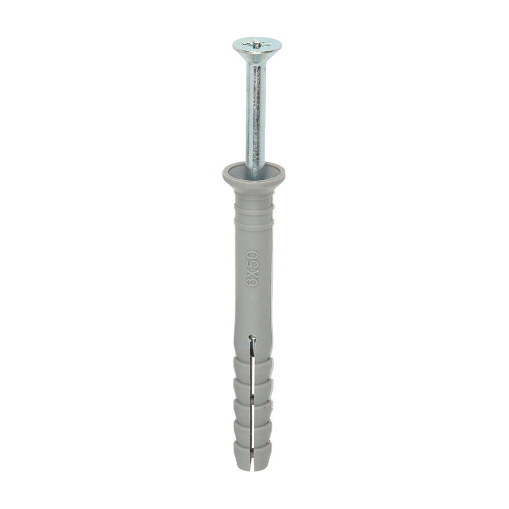 Nylon Hammer Fixing - BZP