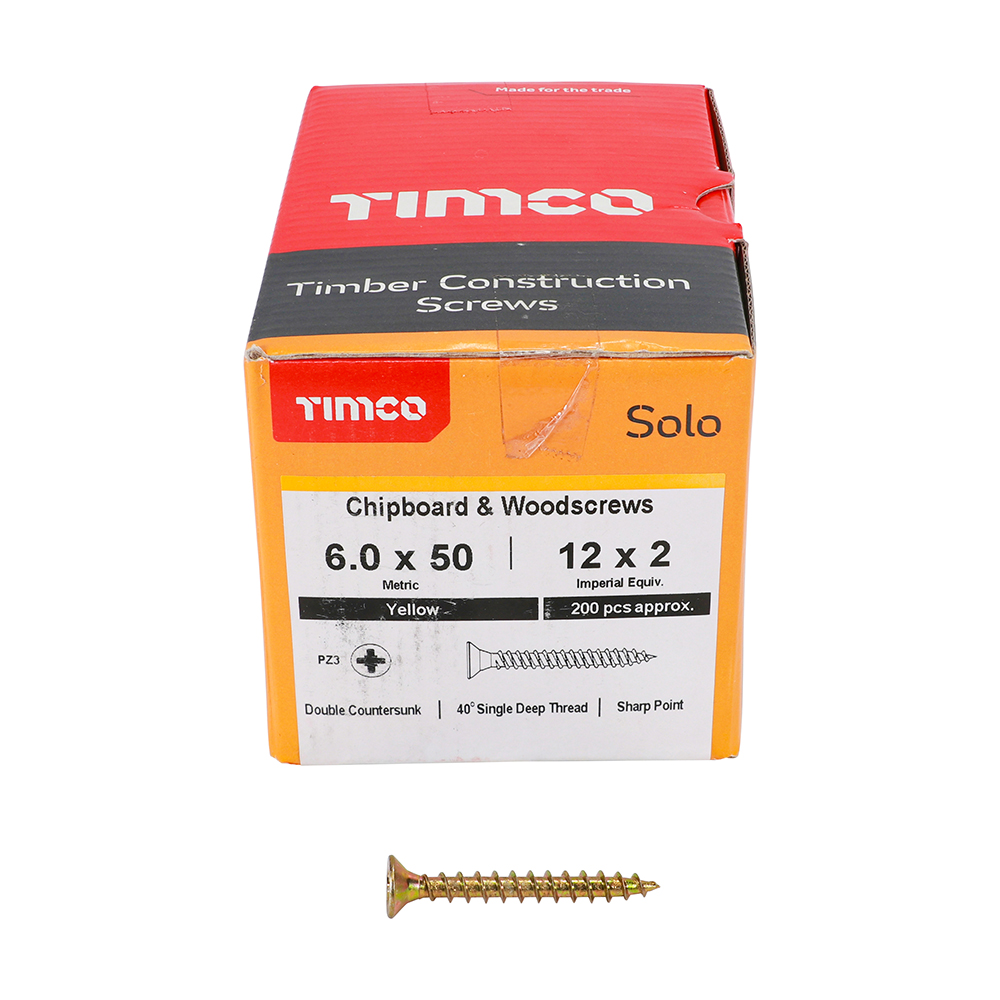 Solo Woodscrew PZ3 CSK ZYP - Image 3