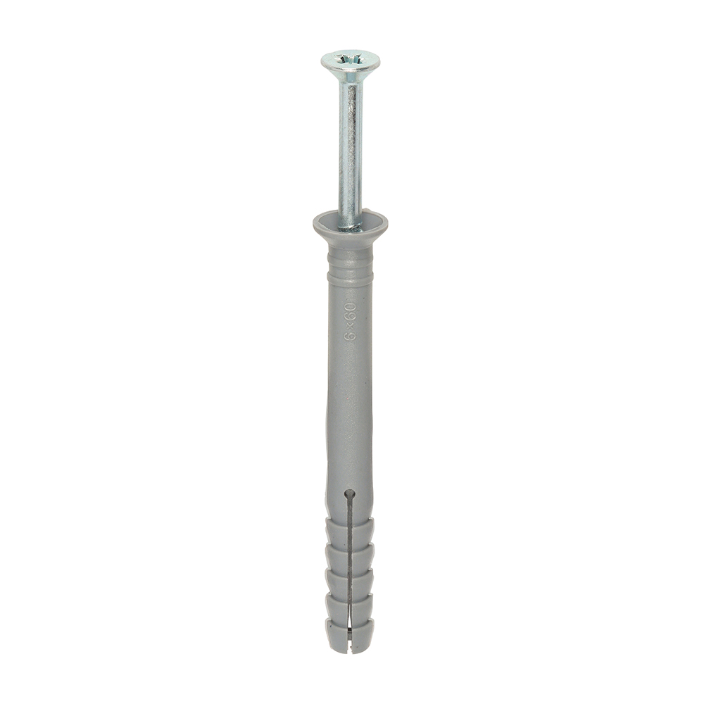 Nylon Hammer Fixing - BZP