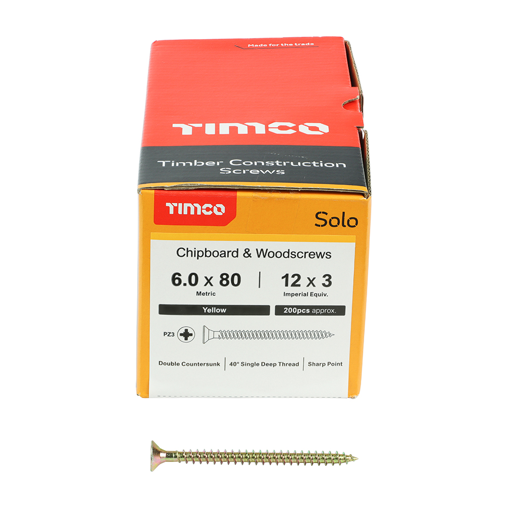 Solo Woodscrew PZ3 CSK ZYP - Image 3
