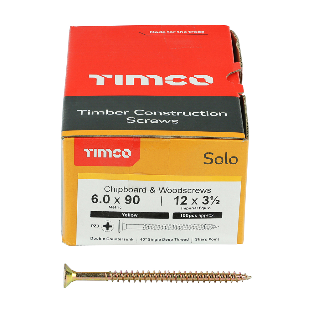 Solo Woodscrew PZ3 CSK ZYP - Image 3