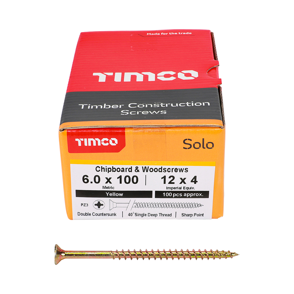 Solo Woodscrew PZ3 CSK ZYP - Image 3
