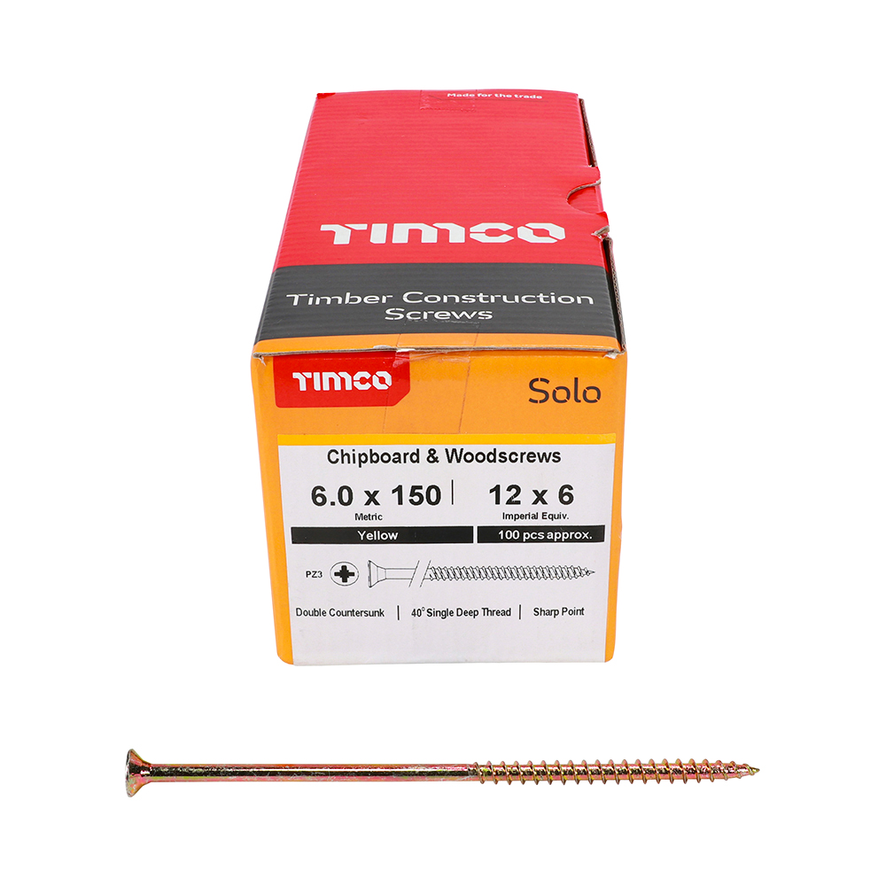 Solo Woodscrew PZ3 CSK ZYP - Image 3
