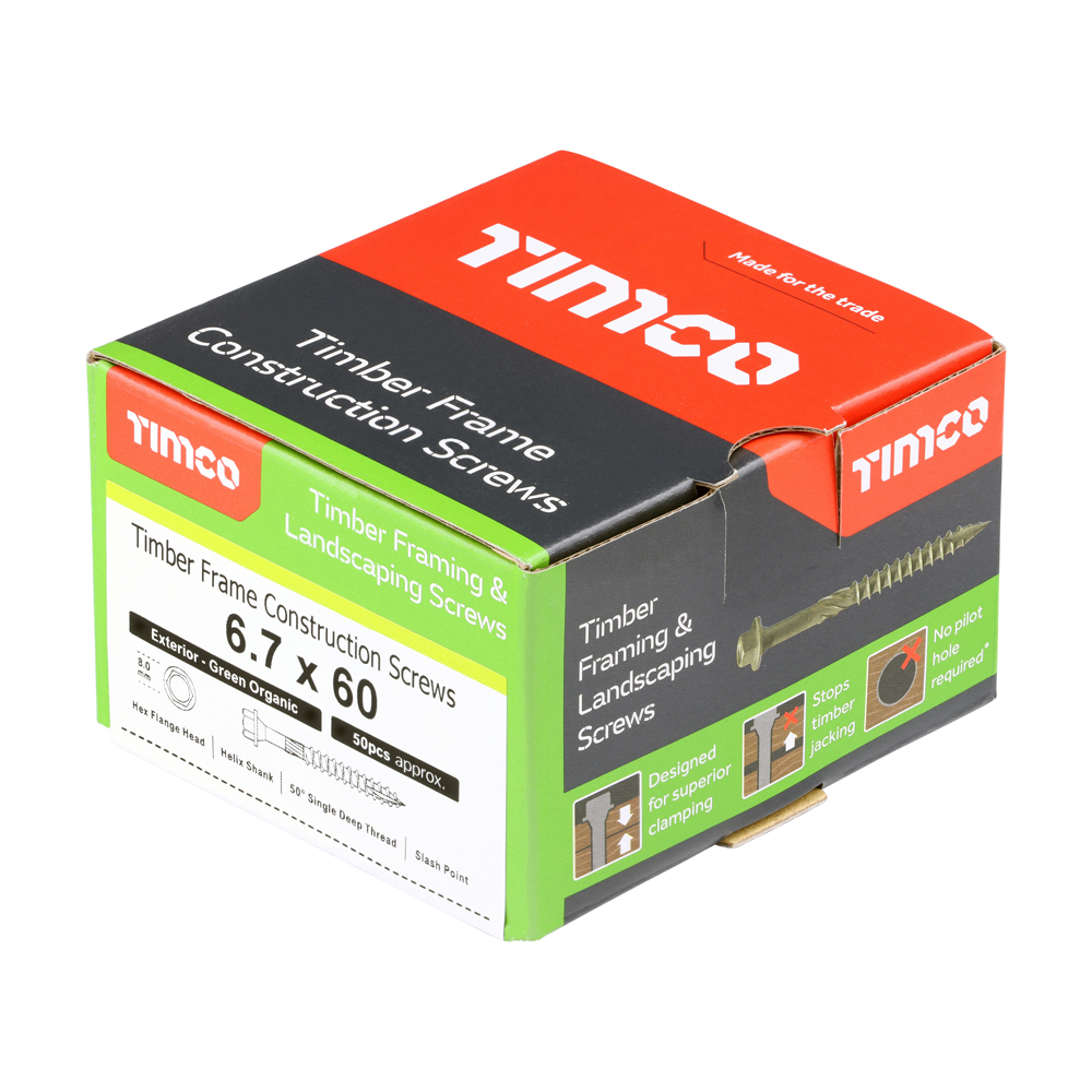 Timber Frame Screw HEX Green - Image 2