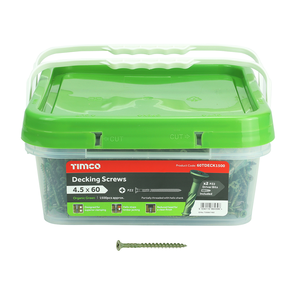 Decking Screw PZ2 - Green - Image 2