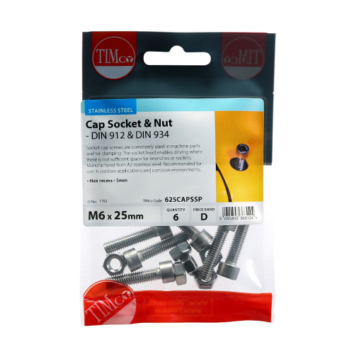 Cap Socket & Nut - A2 SS - Image 2