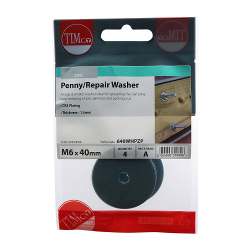 Penny Washer DIN 9054 - BZP - Image 2