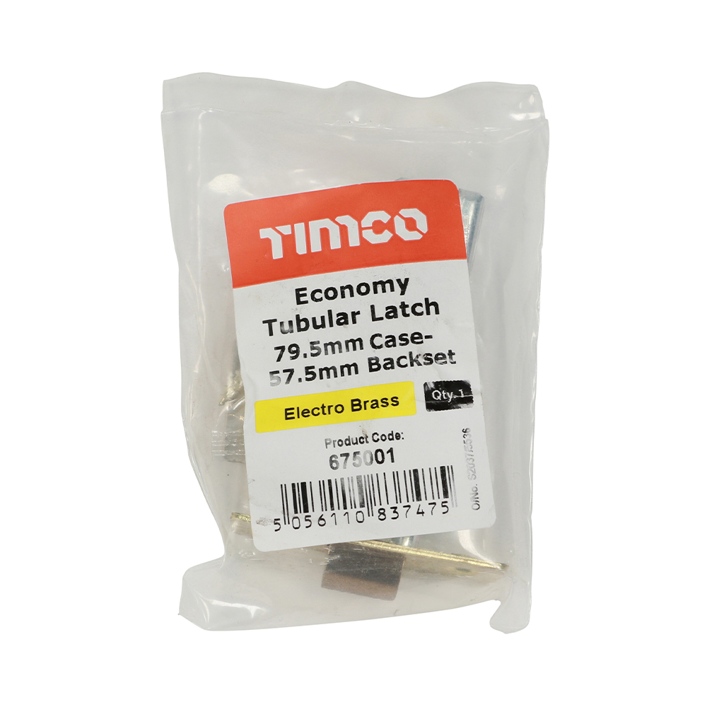 Eco Tubular Latch E Brass - Image 2