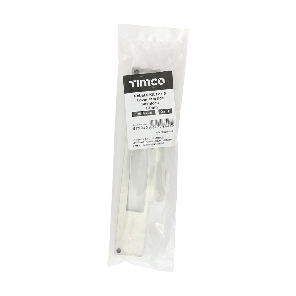 3L Sash Rebate Kit Sat. Nickel - Image 2