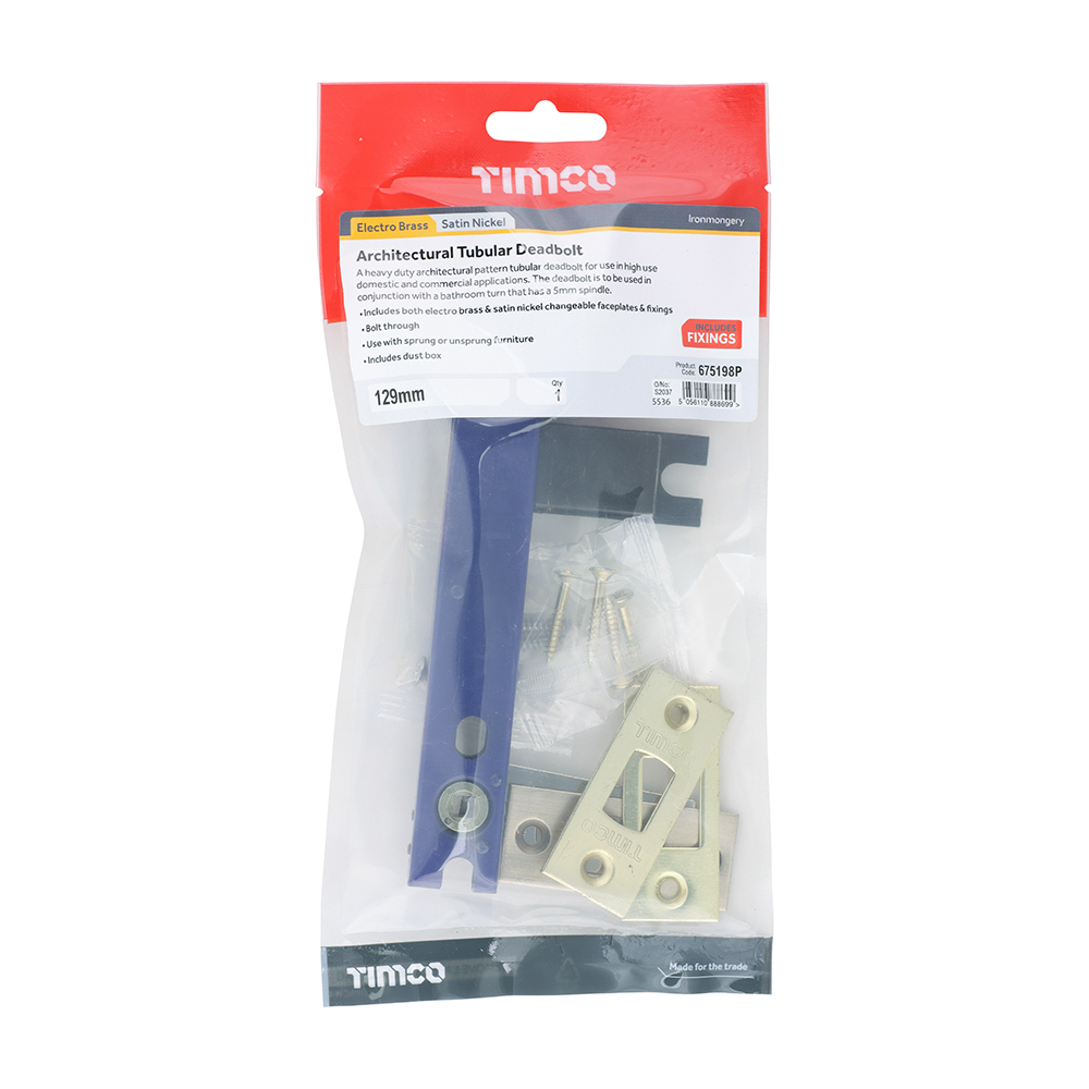 Arch Tubular D/Bolt EB & SN - Image 2