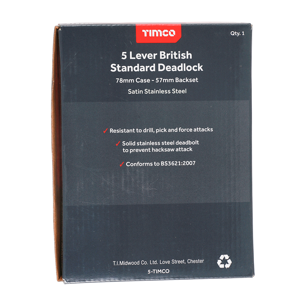 5 Lever BS Deadlock SS Sat. - Image 2