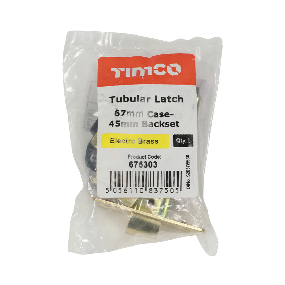 Tubular Latch E. Brass - Image 2