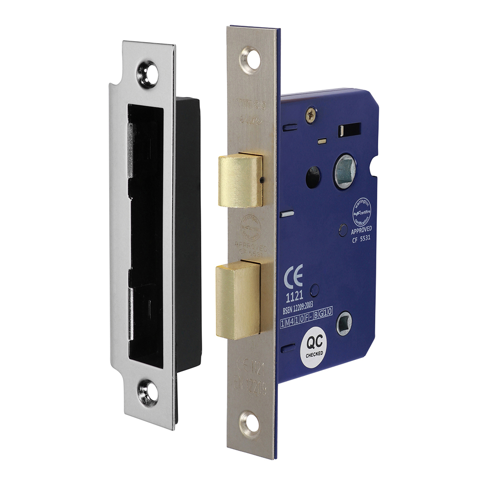 Bathroom Lock Sat. Nickel