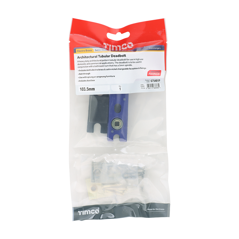Arch Tubular D/Bolt EB & SN - Image 2